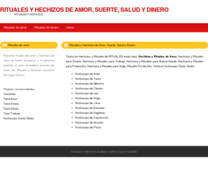 ritual.es: Hechizos y Rituales de Amor, Trabajo, Dinero y Salud. Magia blanca.
Rituales de amor, Hechizos, Ritual de Fin de Año, de San Juan, Hechizos y rituales de todo tipo, para enamorar, conseguir dinero...