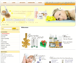 tanjas-kosmetik-shop.de: Jafra Kosmetik Shop - Kosmetik Jafra Shop mit Rabatt
Jafra Kosmetik und Jafra Pflegeprodukte erhalten Sie schnell und günstig in Tanjas Kosmetik Shop. Jafra Gesichtspflegemittel und Jafra Sonderangebote von Original Jafra Produkten.