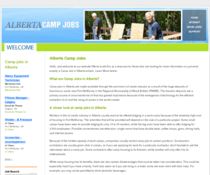 albertacampjobs.com: Alberta Camp Jobs | Edmonton | Calgary | Northern Alberta
Alberta Camp Jobs - find out more on camp jobs in Alberta and available positions and openings.