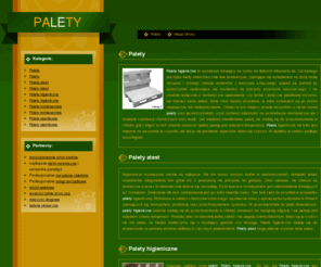 taaak.pl: Paleta | Palety | Paleta higieniczna | Palety kontenerowe | Palety plastikowe | Paleta atest
Strona iformacyjna na temat palet wszelkiego typu. Palety higieniczne, palety kontenerowe, palety plastikowe oraz wiele wiele więcej.