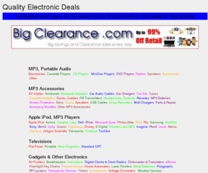 wzornictwo.net: Quality Electronic Deals
Compare and save on all electronics found here on the web at low prices. MP3, Portable Audio, MP3 Accessories, Apple iPod, MP3 Players, Televisions, Gadgets & Other Electronics, Car Electronics, DVD Players & Recorders, GPS Devices, Home Audio