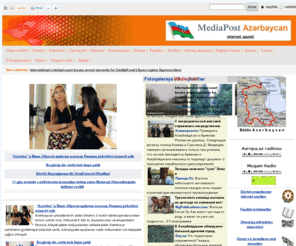 mediapost-az.com: MediaPost Azərbaycan
Qəzet, Qəzetlər, Azərbaycan qəzetləri, müstəqil qəzetlər, mətbuat, press, Azərbaycan, dünya, cəmiyyət, mədəniyyət, turist