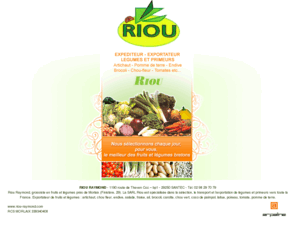 riou-raymond.com: grossiste fruits legumes morlaix finistere exportateur artichaut chou fleur endive salade fraise 29
 Riou Raymond, grossiste en fruits et légumes près de Morlaix (Finistère, 29). La SARL Riou est spécialisée dans la sélection, le transport et l’exportation de légumes et primeurs vers toute la France.