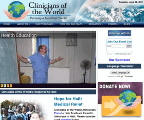 cliniciansoftheworld.org: Clinicians of the World
Clinician of the World