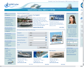 sailandcruise.biz: Kreuzfahrten, Flusskreuzfahrten und Schiffsreisen günstig online buchen - Sail&Cruise
Informationen rund um Kreuzfahrten. Unsere Datenbank umfasst über 250 Schiffe und damit über 10.000 Reisen - Damit haben Sie einen Überblick über fast alle Kreuzfahrtschiffe auf Sailandcruise.de