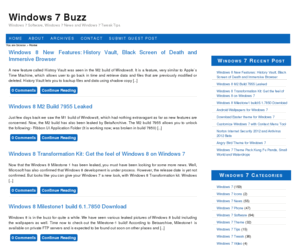 windows7buzz.com: Windows 7 Buzz — Windows 7 Software, Windows 7 News and Windows 7 Tweak Tips
Windows 7 Software, Windows 7 News and Windows 7 Tweak Tips