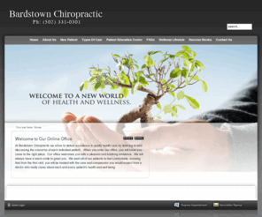 bardstownchiro.com: Welcome to Our Online Office
Chiropractor in Bardstown, KY 40004 Headaches|Backaches|Wellness