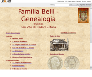 belli.co.uk: Genealogia da Família Belli
Descendentes de Antonio Giuseppe Mezzano Belli - Colecao de moedas e cedulas