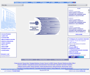 osim.ro: Pagina Oficiului de Stat pentru Invenţii şi Mărci
Proprietate industrială