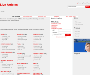 live-articles.com: Live Articles
Your article directory description goes here.