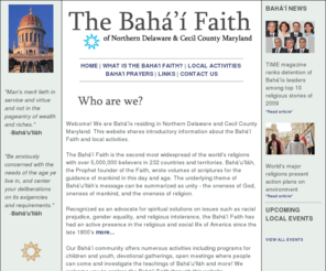 delmarbahai.com: The Bahá'í Faith of Northern Delaware & Cecil County Maryland
