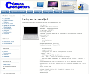 geunscomputers.net: Geuns Computers, verkoop en reparaties pc en laptop
de beste prijs kwaliteit