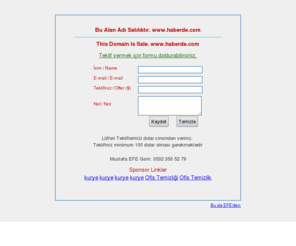 haberde.com: Bu alan adı satılıktır. haberde.com
