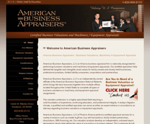 americanbusinessappraiser.com: Arizona Business Appraiser - Arizona Business Appraisers, Business Valuation
Arizona business appraisers KC Conrad and Marsha Conrad, managing partners of American Business Appraisers LLC, are nationally recognized for performing business valuations and machinery and equipment appraisals. Our valuation analysts perform certified a