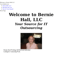 berniehall.com: Home Page
Home Page