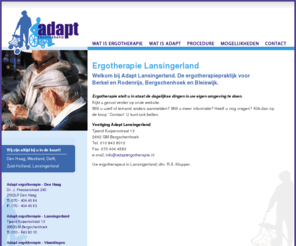 ergotherapie-lansingerland.nl: Ergotherapie Lansingerland - Adapt ergotherapie ook in Berkel en Rodenrijs, Bergschenhoek & Bleiswijk
Welkom op de website van Adapt Ergotherapie - Lansingerland.