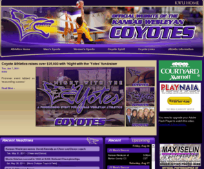 kwucoyotes.com: Kansas Wesleyan University
The Home of the Kansas Wesleyan Coyotes