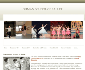 nydancetheatre.org: Home - The Frank Ohman School of Ballet & New York Dance
a training ground for promising young dancers. offering aspiring students the opportunity to learn classical ballet in the tradition of George Balanchine. a non-competition, non-recital school