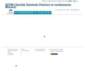 sgpm-lastella.com: Travaux de ravalement - SGPM (Société Générale Peinture et revêtements Muraux) à Gières
SGPM (Société Générale Peinture et revêtements Muraux) - Travaux de ravalement situé à Gières vous accueille sur son site à Gières