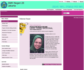 smkn28jakarta.net: Halaman Depan
Website resmi SMK Negeri 28 Jakarta