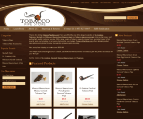 tobaccopipestore.com: Tobacco Pipe, Savinelli, Dr Grabow, Peterson, Dill
Save on Tobacco Pipes, Savinelli, Dr Grabow, Pterson and Dill products today!