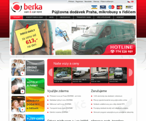 vanrent.cz: Půjčovna dodávek Praha vozy minibus a mikrobusy - Berka Van & Car Rent
Praha půjčovna dodávek, užitkových vozů, mikrobusy minibusy - Berka Van & Car Rent, Kolín a celá ČR Vám nabízí pronájem vozidel Volkswagen za nejlevnější ceny v ČR. Využijte mnoha bezplatných služeb při zapůjčení dodávky nebo mikrobusu. Dále nabízíme odvoz z a na letiště v rámci EU (např. Praha Ruzyně, Wien, Nürnberg, Frankfurt, Berlin a jiné). Na všechny naše vozidla Vám postačí řidičský průkaz typu B.