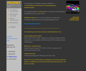 rottalterme.info: SYCONET Systemanwendungen GmbH - EDV-Projekte aus einer Hand - EDV-Training nach Maß - Internet mit Fullservice
