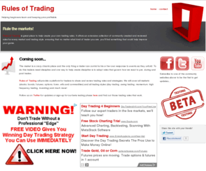 tradingrul.es: Rules of trading offers the most comprehensive collection of trading rules on the net.
Rules of trading offers the most comprehensive collection of trading rules on the net.  Join now and profit!