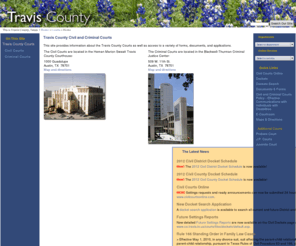 traviscountycourts.org: Travis County Courts
Welcome to the Travis County, Texas District Courts.