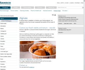 alginate.com: Danisco - a world leader in food ingredients, enzymes and bio-based solutions
Danisco