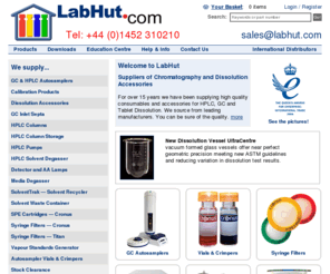 labhut.co.uk: LabHut: Supplier of vials, syringe filters, HPLC columns, detector lamps, autosamplers, crimpers, tablet dissolution, detectors, pumps - LabHut.com
Supplier of chromatography and tablet dissolution products: HPLC columns, vials, syringe filters, microplates, vial crimpers, ovens, degassers and much more!