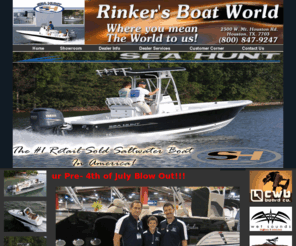 rinkersboatworld.com: Houston, Texas, JC, Moomba, Rinker, Supra, sea hunt, Boats, Dealer, Used, Parts, Service, Financing, connley, yamaha, honda,
Rinkers's Boat World, Houston, TX, Dealer, New & Used Boats, JC and Bennington pontoons and tritoons, Moomba & Supra inboard ski & wakeboard boats,Rinker bowriders,deckboats,trailable and wide beam cruisers,finance and insurance,full service and parts dept




