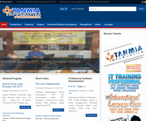 tanmia-informatika.com: IT Training Profesional | Kursus Komputer | Web Design | Networking | Visual Basic | ASP.Net | PHP | Kursus Komputer Tanmia Inf
Jadwal Training bulan April 2011 Kelas Training yang akan dibuka pada bulan April 2011 :1.