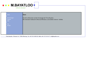 bayatloo.com: Mediamarketing AG - Internetdienstleistung über dem Standard
