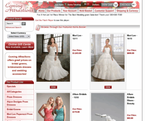 cabridal.com: Bridal Shop | Bridal Gowns, Bridesmaid Dresses, Bridal Shoes at Discount Prices | Coming Attractions
Coming Attractions bridal shop offers bridal gowns, bridesmaids dresses along with bridal shoes & discount bridal accessories. View designer bridal gowns and dresses.