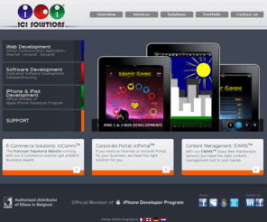 icisolutions.net: Conception et création de site Internet - Intranet (sites et applications) - Belgique - Wallonie - Bruxelles - Liège
ICI Solutions is a dynamic company specialised in value added website design.