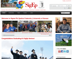 kusigep.com: KU SigEp - Welcome to KU SigEp
KU SigEp - Kansas Gamma Chapter of Sigma Phi Epsilon at the University of Kansas