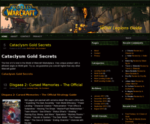 wowlegions.com: WOW Legions Guide and Cataclysm Gold Secrets!
World of Warcraft Legions