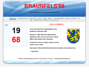 braunfels68.org: Willkommen, | Braunfels'68 | Ralph Tatu
