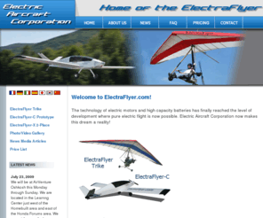 electraflyer.com: ElectraFlyer.com - Home of the ElectraFlyer - Electric Aircraft Corporation
Electric Aircraft Corporation is a world famous innovator in electric aircraft.