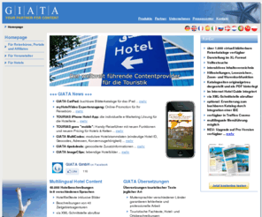 giata-web.de: GIATA - Homepage
GIATA ist der führende Full-Service-Provider touristischer Inhalte und interaktiver Tourismusanwendungen für Reisebüros, Reiseveranstalter und Onlineportale.