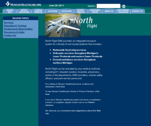 northflight.org: North Flight EMS
Established in 1986, North Flight EMS has grown from a helicopter service with 20 employees to a regional network of air and ground emergency medical and transport services.