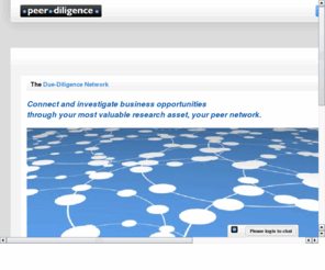 peerdiligence.com: Peer Review Due Dilligence Network
Peer Diligence- Rigorous due diligence, peer review are life blood of investment