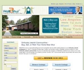 shulconnection.com: Real Estate in Orthodox Jewish Communities | Walk To Shul
Real estate in Orthodox Jewish communities. Buy, sell or rent homes near shul. Premier real estate listing service for owners of homes near shuls, in Orthodox Jewish communities. Includes listing service for jobs and local businesses in or near Jewish communities. Find jobs, single family homes, condos, apartments, vacation rentals, and businesses near shuls.