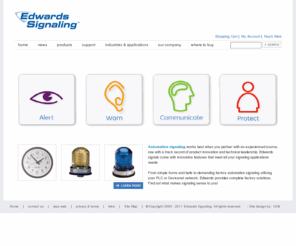 solarsignaling.com: Edwards Signaling - Audible & Visual Signals - Fire alarm and Warning systems
Edwards Signaling manufacturers a complete line of audible and visual signals for industrial and commercial applications. Products include: fire alarm control panels, flashing and steady LED and halogen beacons and lights, strobes, vibrating horns and bells, outdoor warning sirens, public address and intercom systems, LED message centers and electronic system signals.