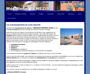 benezis.com: Métallerie BENEZIS - Les franchissements en toute sécurité
Franchissements de cloture, passage canadien, portillons, barrieres. Nouveau et brevetee - la barriere automatique (1ier prix au sommet de l'elevage)