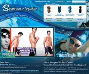 competitiveswimstore.com: Competition Swimsuits - Swim Team Equipment - Swim Team Uniforms
Splashwear Aquatics provides an assortment of competition swimsuits, swim team uniforms and equipment. We provide free shipping on orders over $60.00 and guarantee all competition swimsuits, uniforms and swim team equipment. 