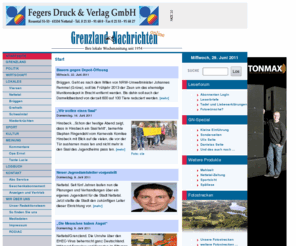 grenzland-nachrichten.de: Grenzland-Nachrichten  Ihre lokale Wochenzeitung seit 1954: Startseite
Grenzlandnachrichten