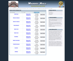 halltoronto.net: Massey Hall Toronto - Massey Hall Tickets Available from Official-Online-Tickets.com
Official-Online-Tickets.com is your source for Massey Hall tickets as well as all Toronto venue tickets. Get your Massey Hall tickets as soon as possible.