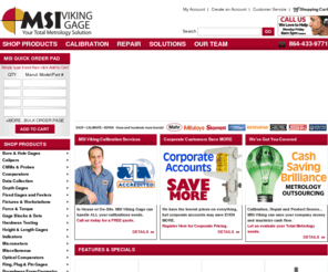 msi-viking.com: MSI-Viking Gage, LLC sells Mitutoyo digital calipers, Starrett, Mahr and Chatillon force gauges and other precision tools.
MSI-Viking Gage, LLC sells Mitutoyo digital caliper, Starrett, Mahr and Chatillon force gauge and other precision tools. We provied many measurement tools including digital caliper, digital micrometer, dial indicator, thread gage, force gauge.